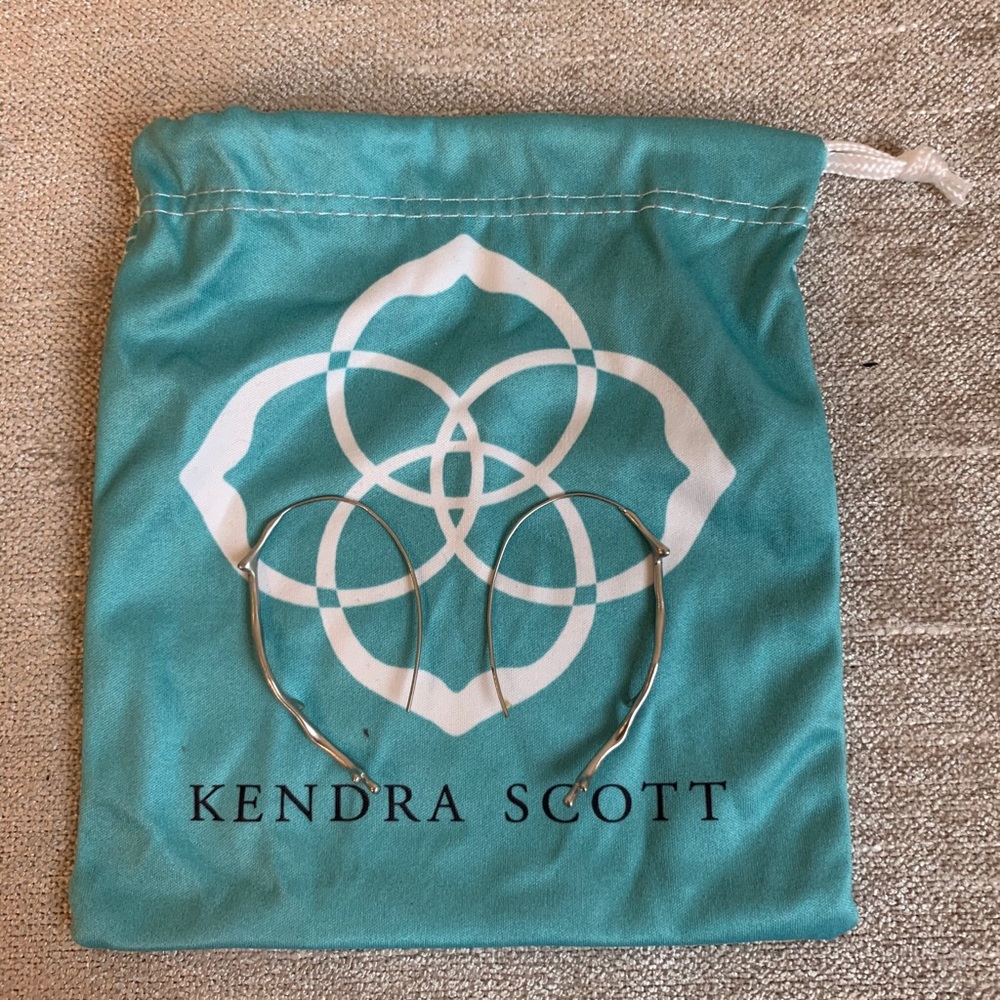 Kendra Scott silver tree branch earrings